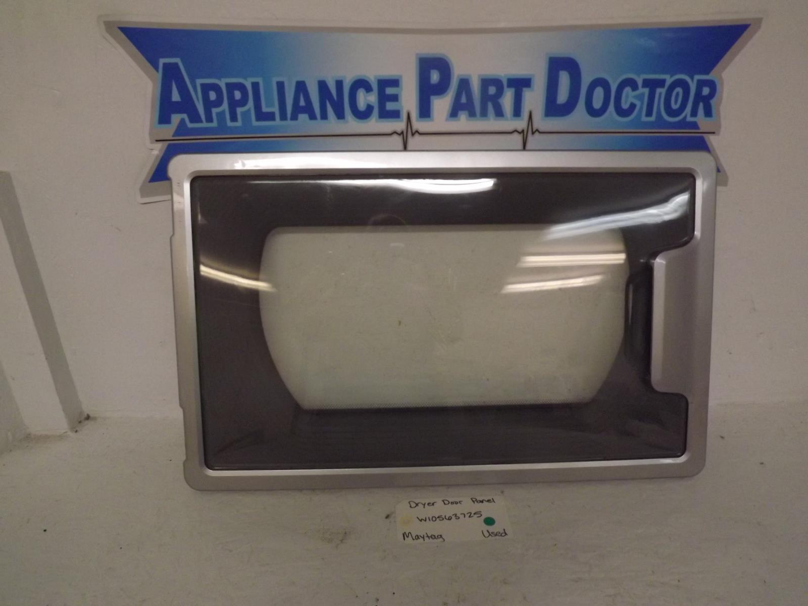 Maytag Dryer W10461891 W10822065 Door Panel Used Maytag Dryer W10461891 W10822065 Door Panel Used